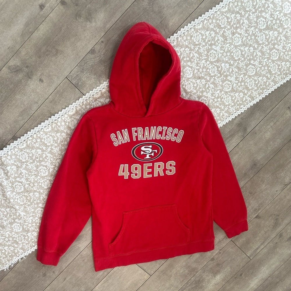Fanatics San Francisco 49ers Hoodie Sweatshirt Youth Size XL NFL Pullover - Picture 3 of 12